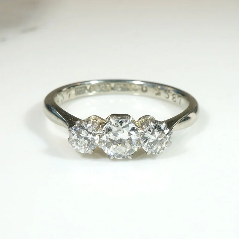 Delightful Edwardian Diamond Trilogy Ring