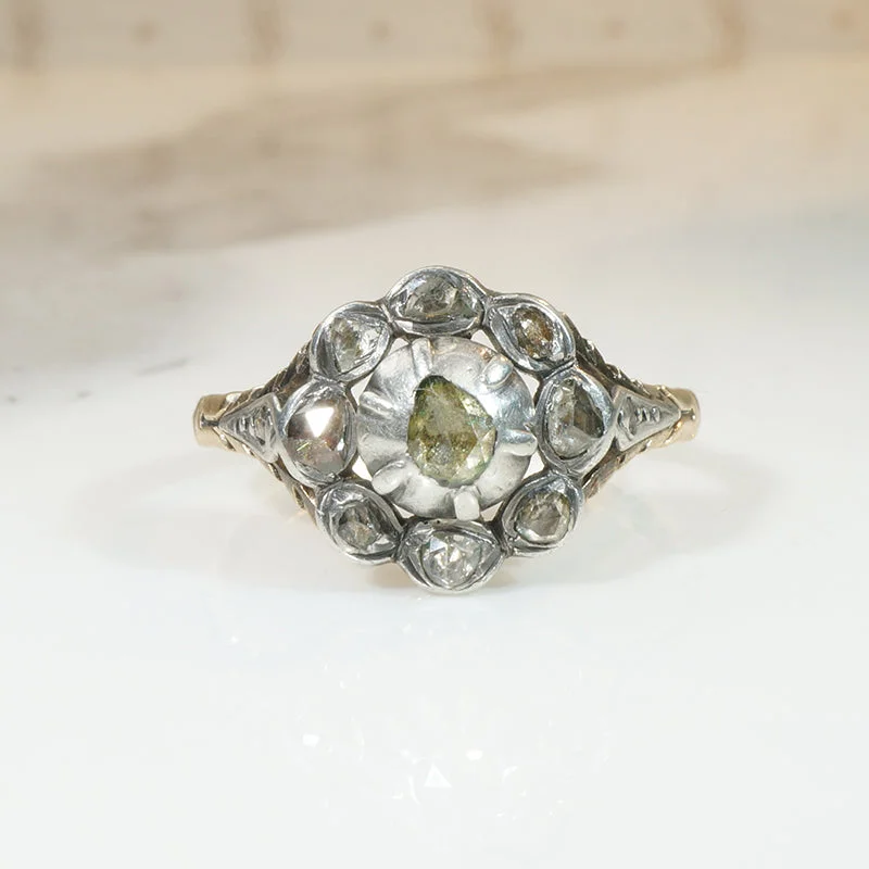 Alluring 18th Century Ring with Rose Cut Diamonds