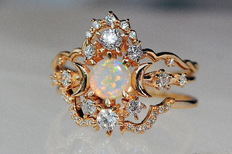 Opal Wandering Cosmos Ring