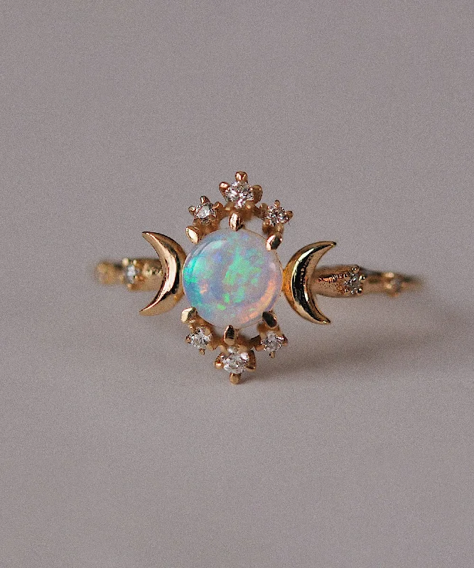 Opal Wandering Star Ring