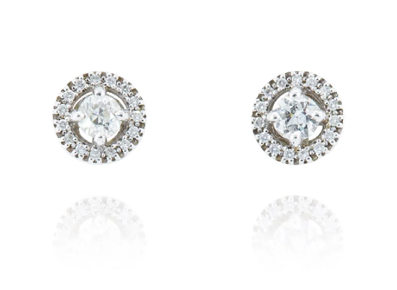 ~1.30cttw. Pave' Diamond Studs