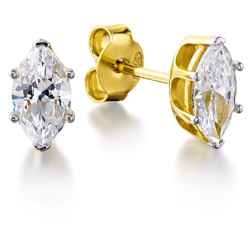 1.5 ct. t.w. Marquise Stud Earrings