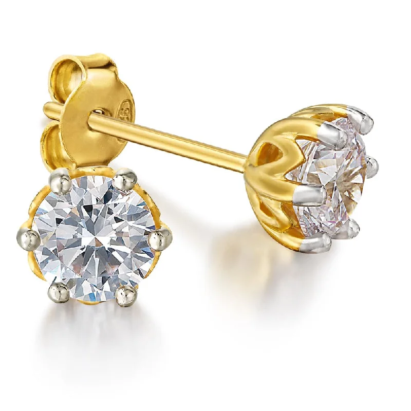 1 ct. t.w. Tulip Stud Earrings