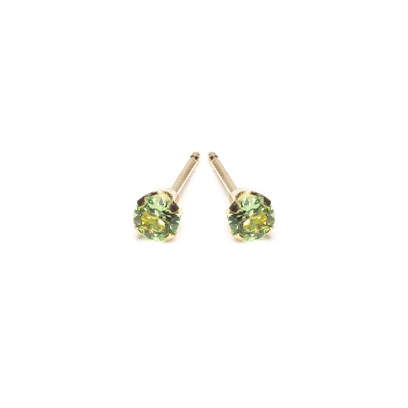 14k Yellow Gold Earrings August Birthstone