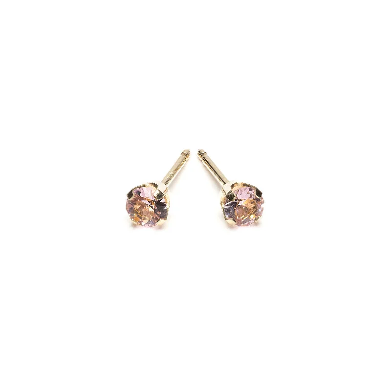 14k Yellow Gold Earrings June Birthstone