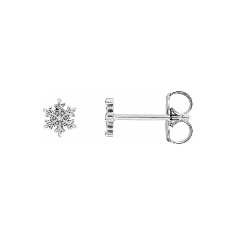 Petite Snowflake Stud Earrings