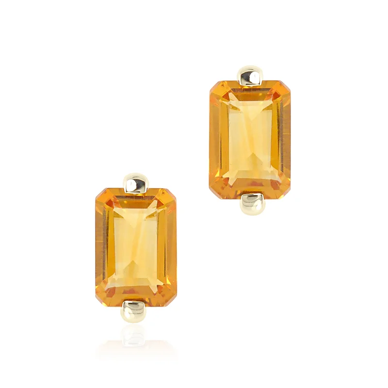 Jackie Earrings in Citrine