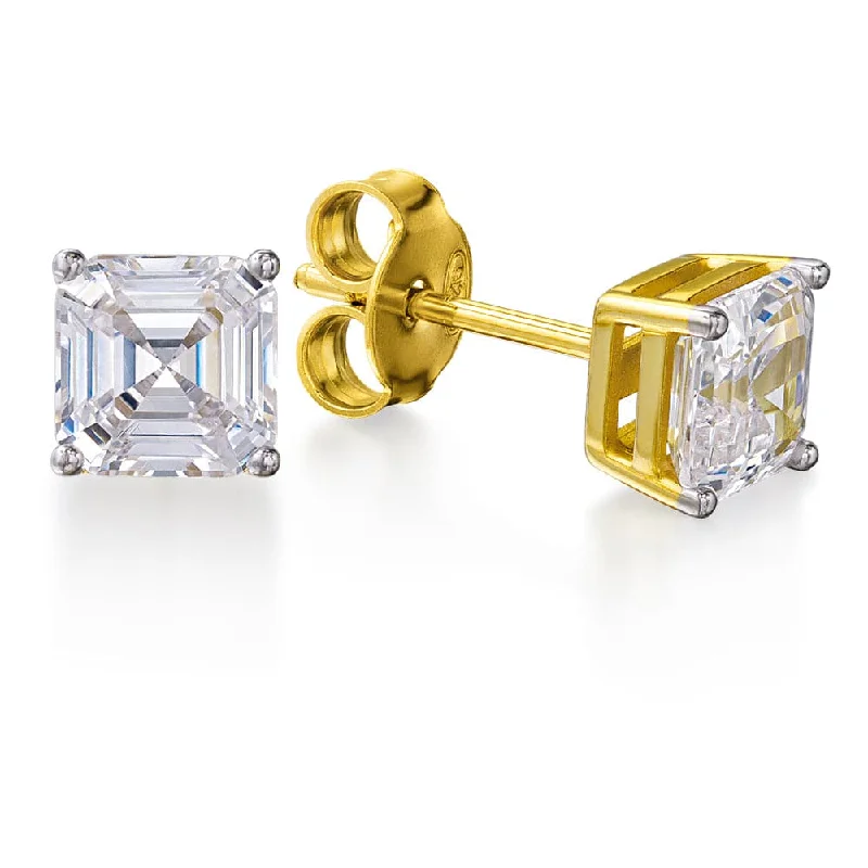 2.5 ct. t.w. Asscher Cut Studs