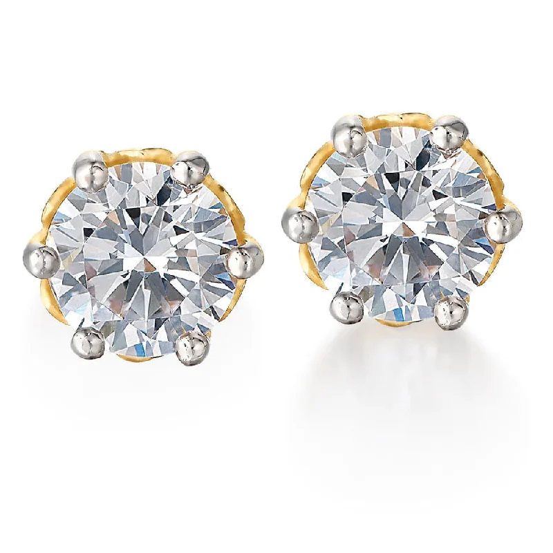 2 ct. t.w. Tulip Stud Earrings