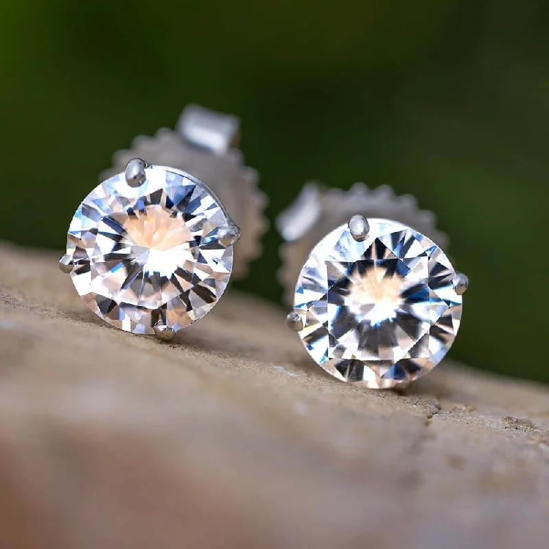 3 Carat TW Charles & Colvard Moissanite Stud Earrings