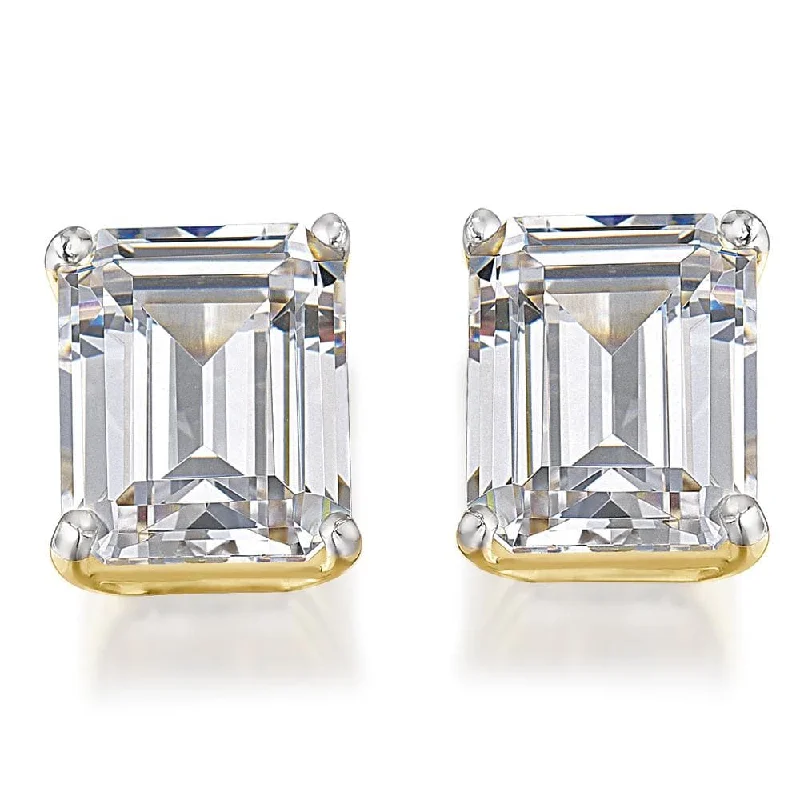 5.7 ct. t.w. Emerald Cut Earrings