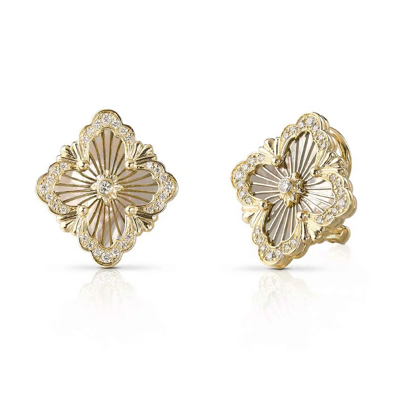 Buccellati Opera Tulle Button Earrings