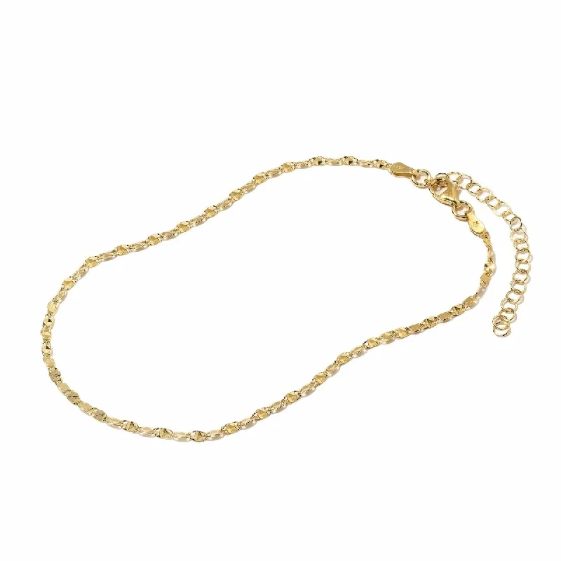 Confetti Diamond-Cut Chain Anklet