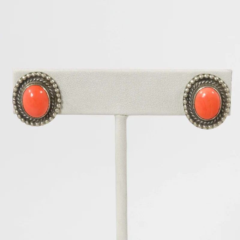 Coral Earrings