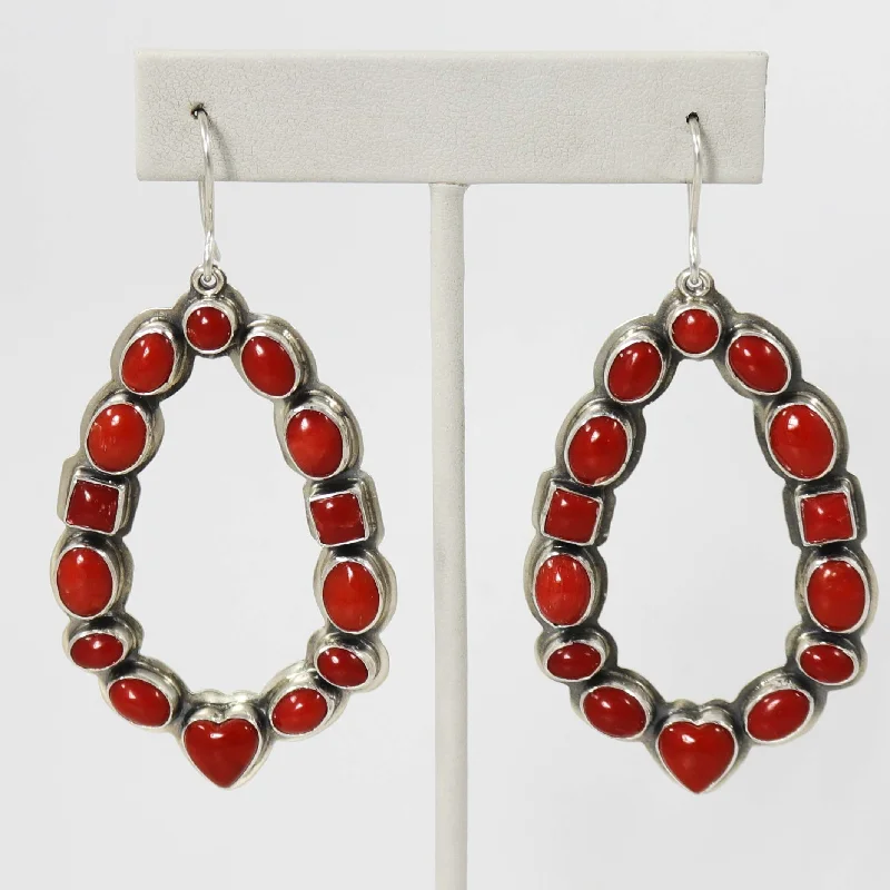 Coral Earrings