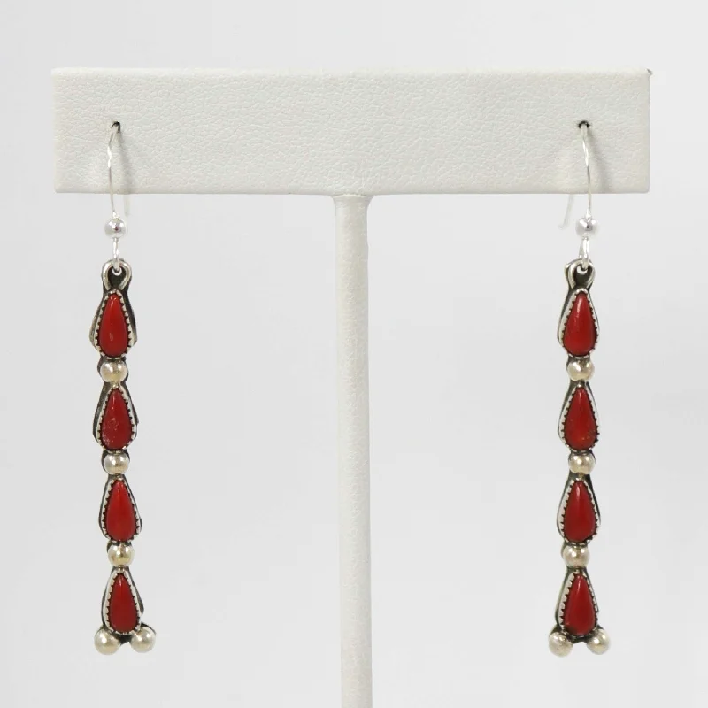 Coral Earrings