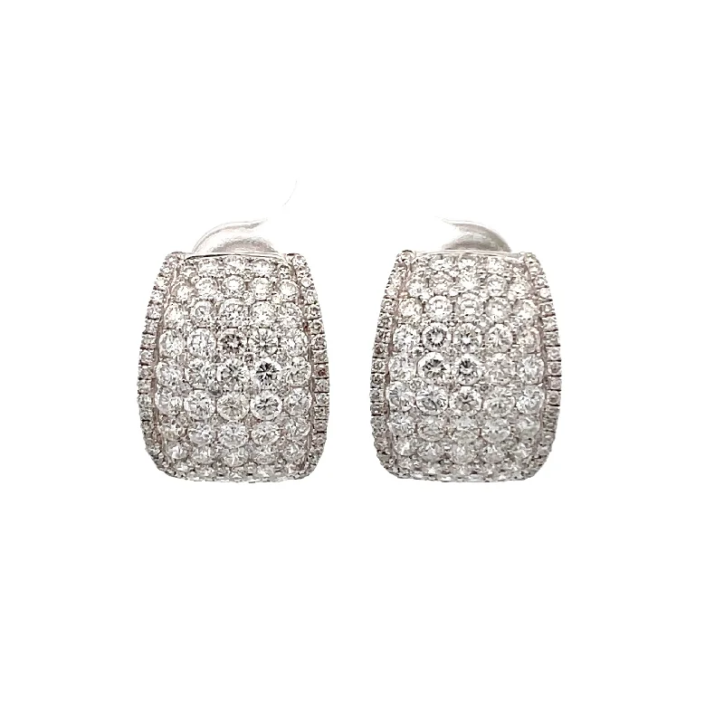 Diamond Cluster Earrings