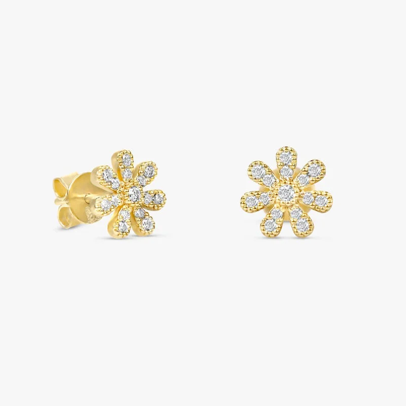 Diamond Daisy Studs, Daisy