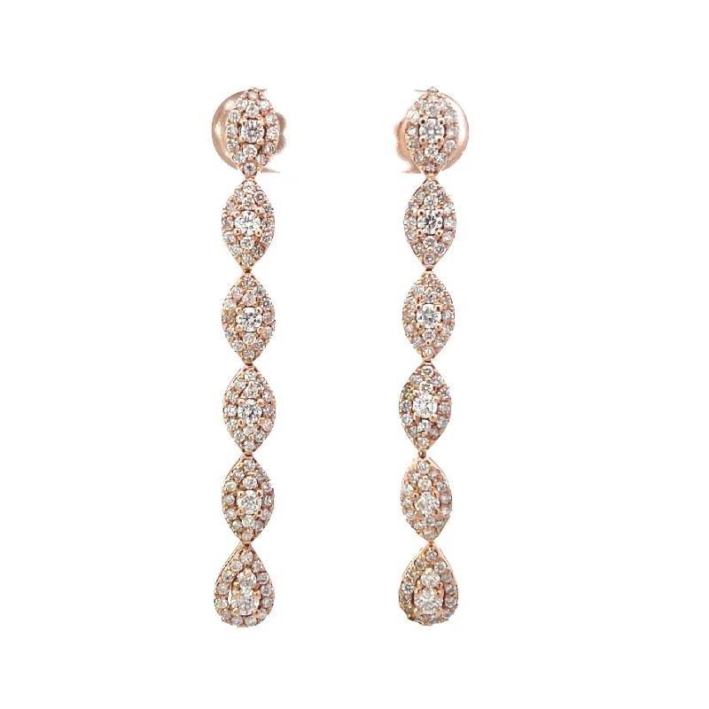 Diamond Dangle Earrings