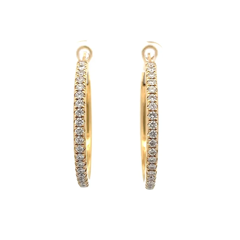 Diamond Hoop Earrings