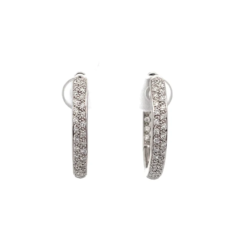 Diamond Hoop Earrings