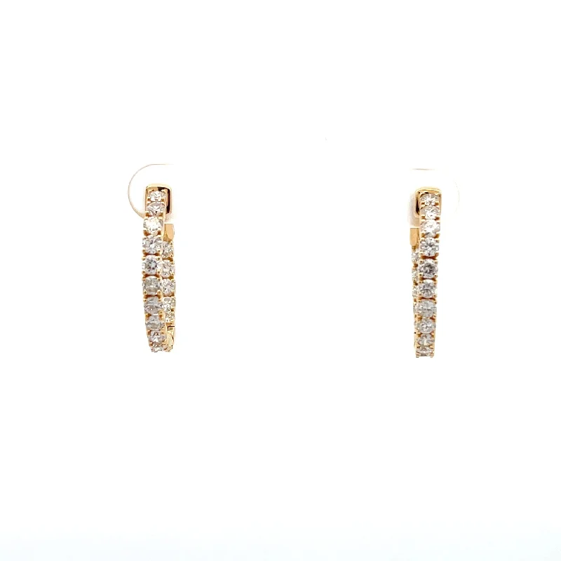 Diamond Hoop Earrings