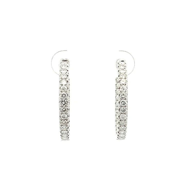 Diamond Hoop Earrings