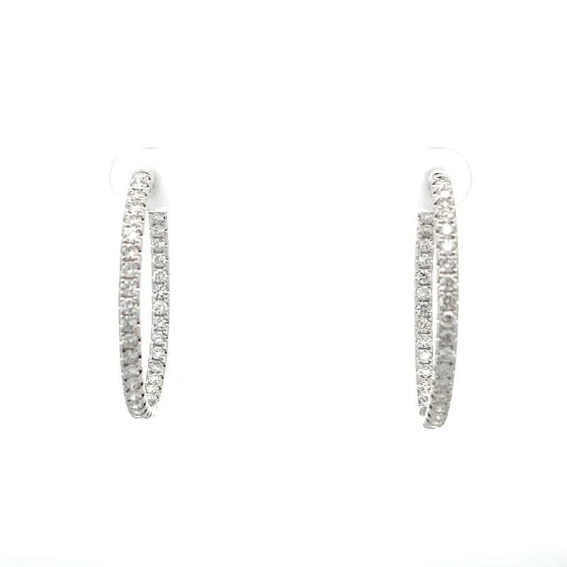 Diamond Hoop Earrings