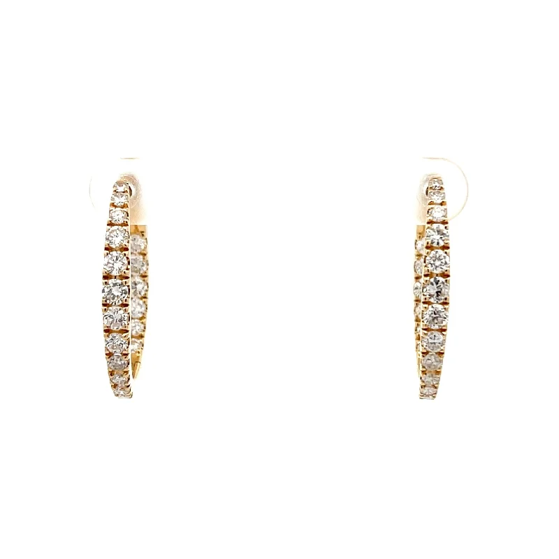 Diamond Hoop Earrings