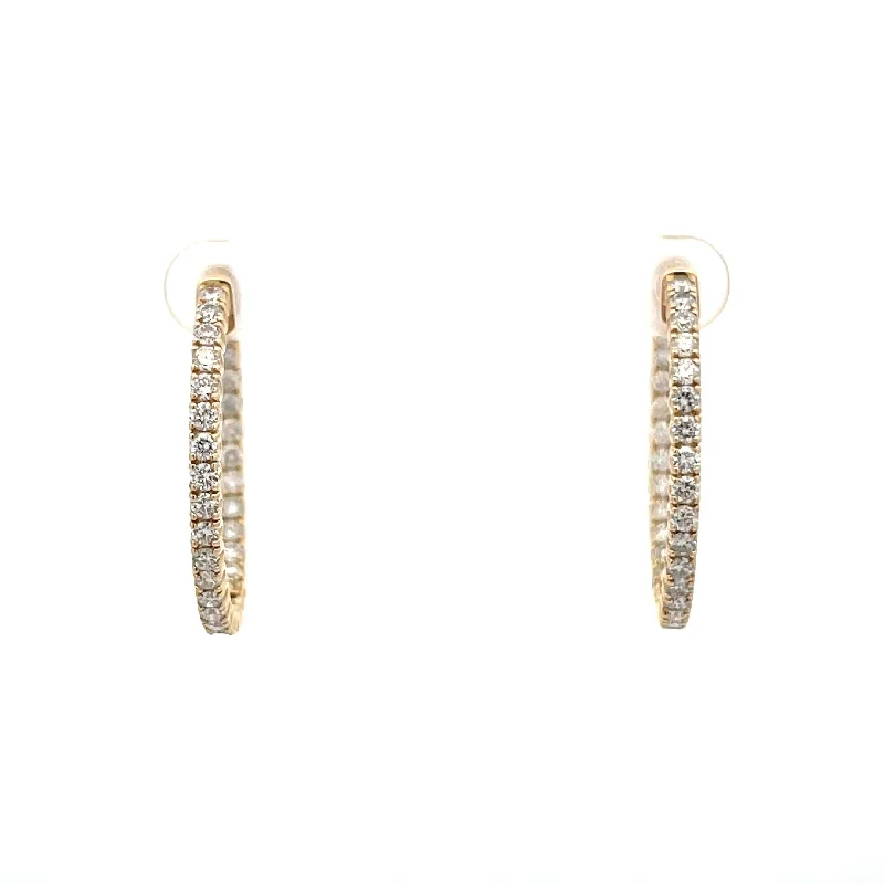 Diamond Hoop Earrings