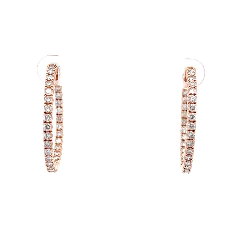 Diamond Hoop Earrings