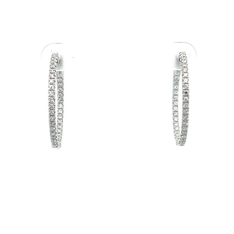 Diamond Hoop Earrings