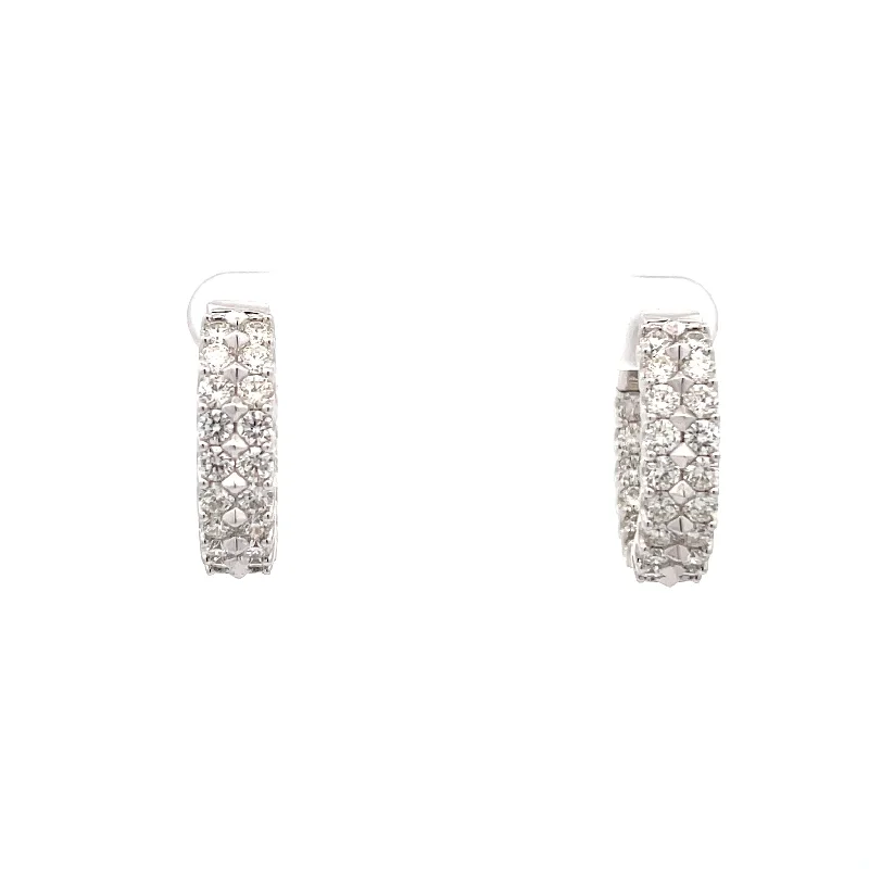 Diamond Hoop Earrings