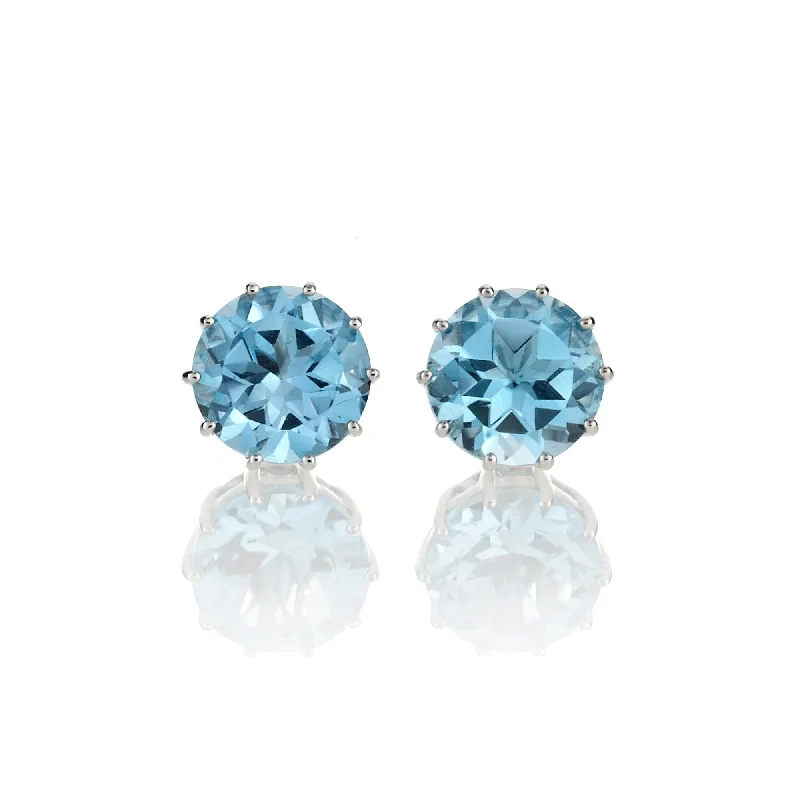 Dottie Earrings in Swiss Blue Topaz