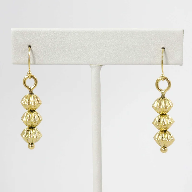 Fluted Bead Earrings