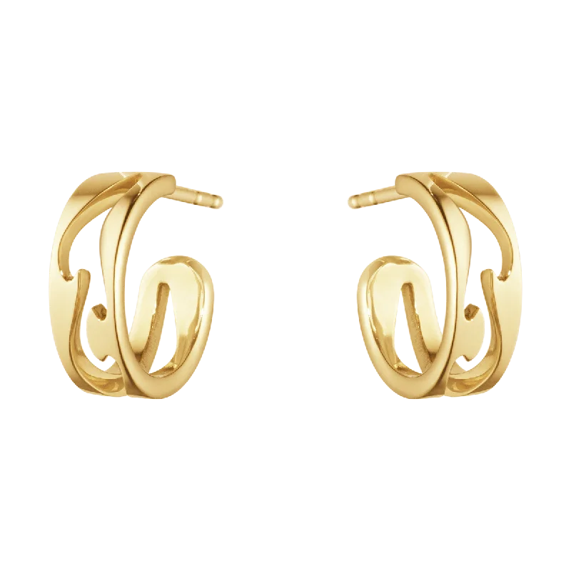 Gold Fusion Hoop Earrings