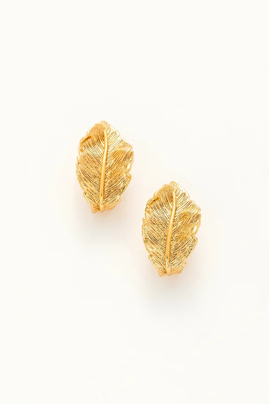 Gilded Leaf Earrings