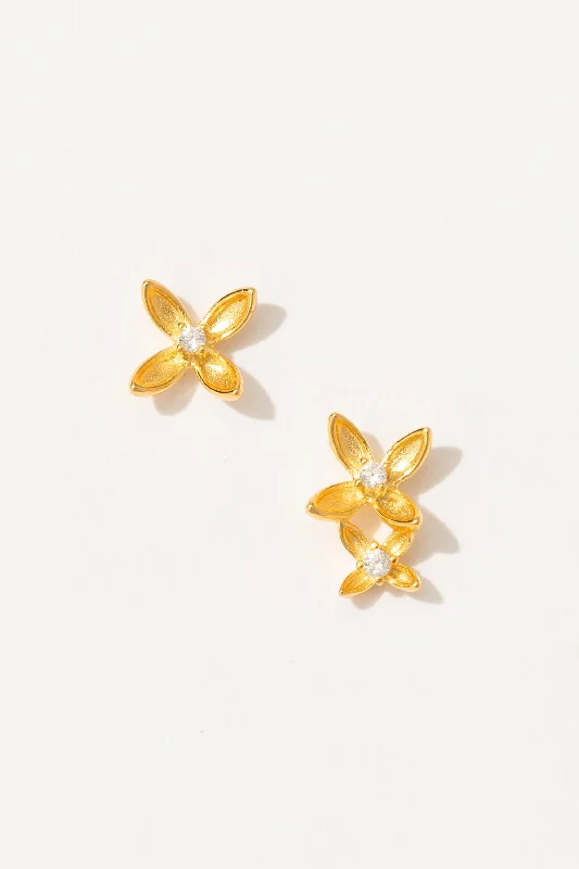 Gold Osmanthus Earrings