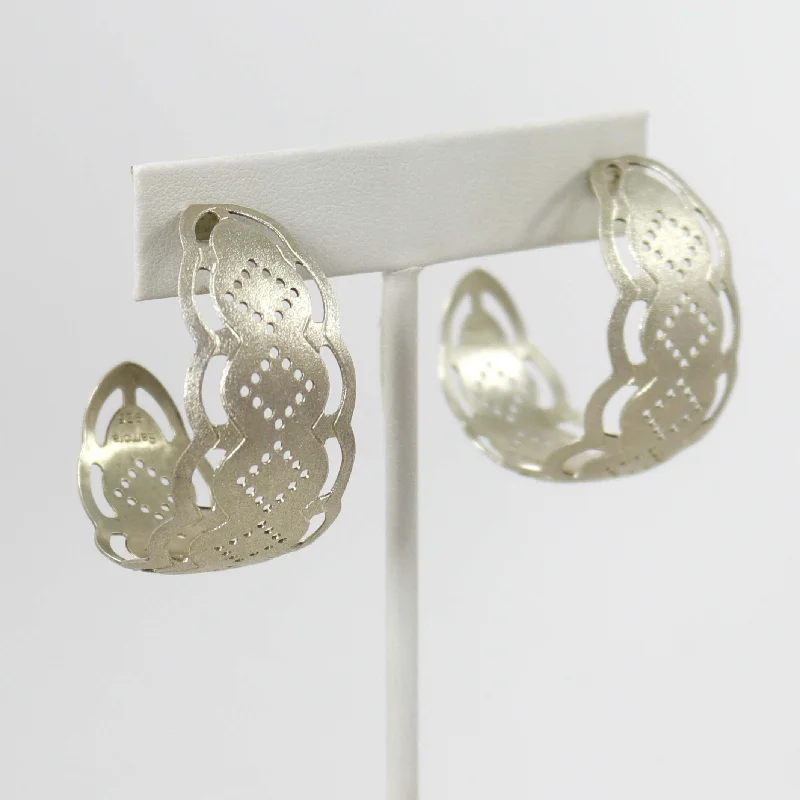 Lace Hoop Earrings