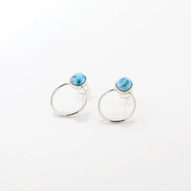 Larimar Earrings Vesta