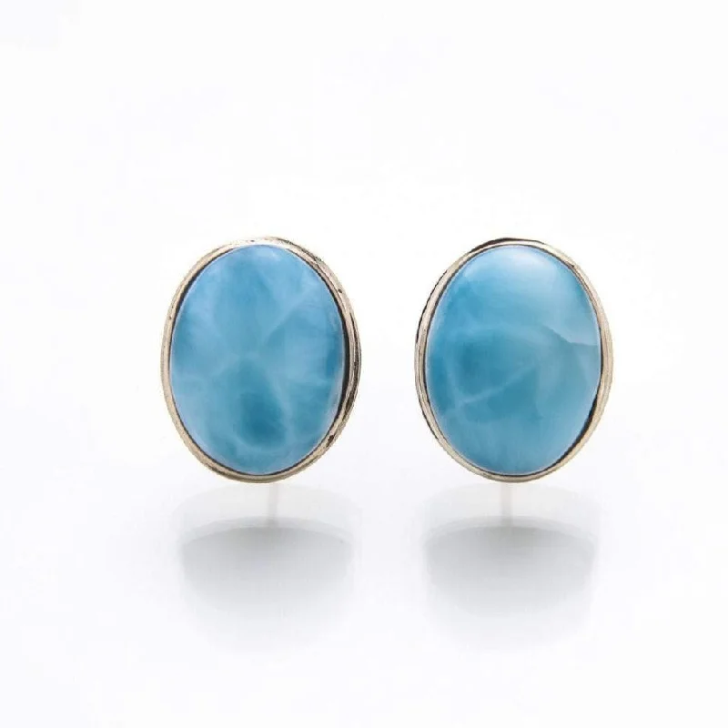 Larimar 14K Gold Earrings Haily