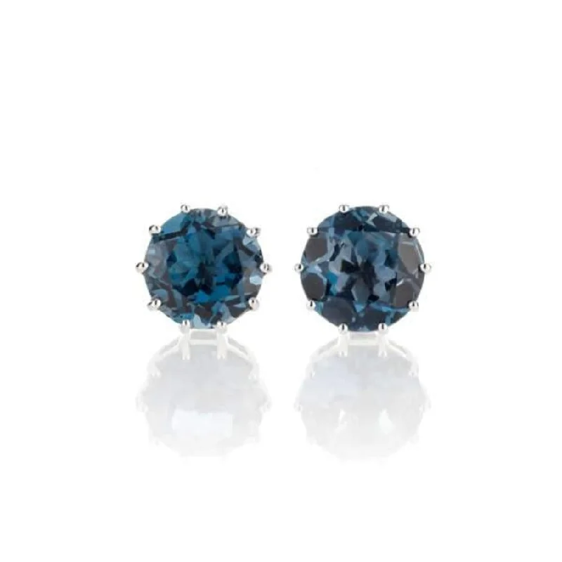 Dottie Earrings in London Blue Topaz