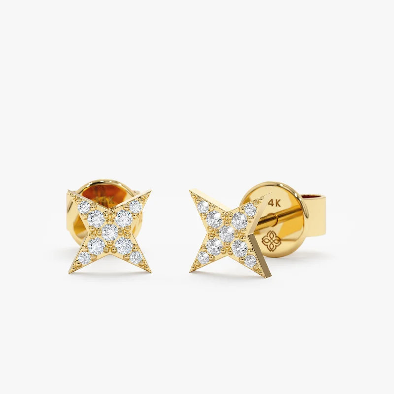 North Star Diamond Studs, North Star