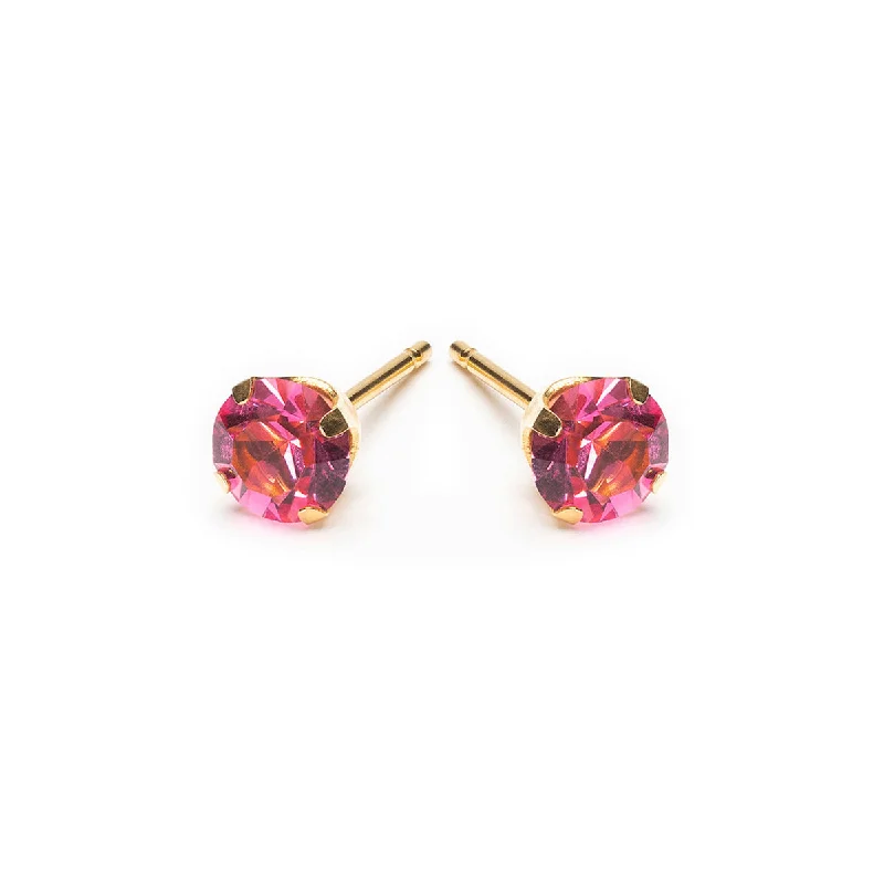 October Birthstone 5mm Earrings