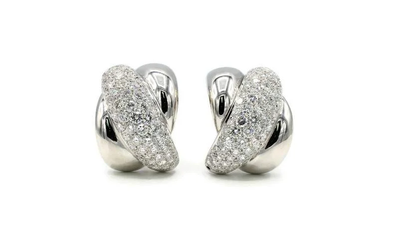 PAVE' DIAMOND EARRINGS