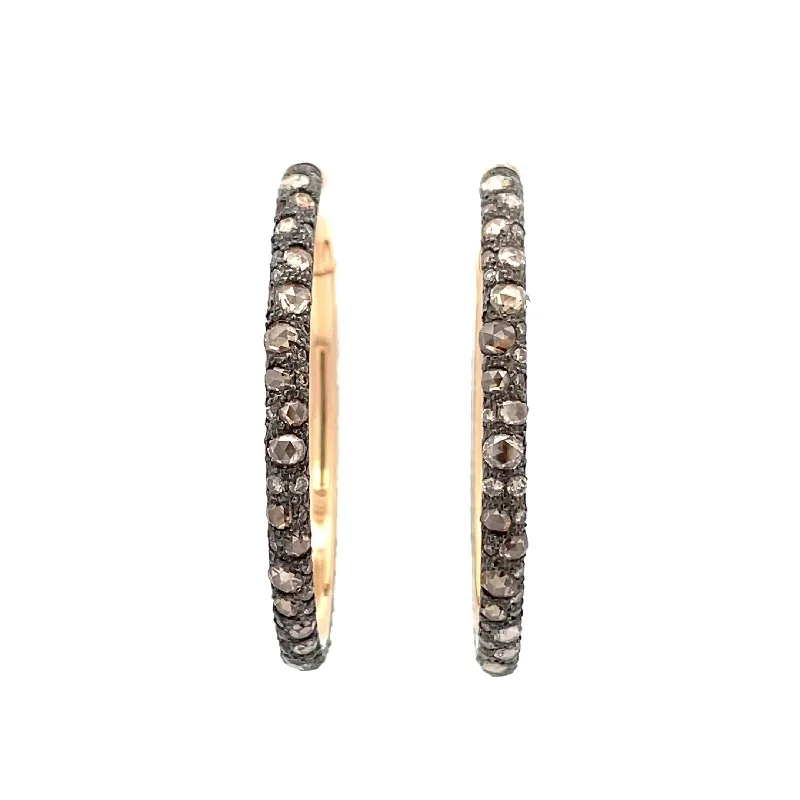 Pomellato Catene Brilliant Diamond Hoop Earrings