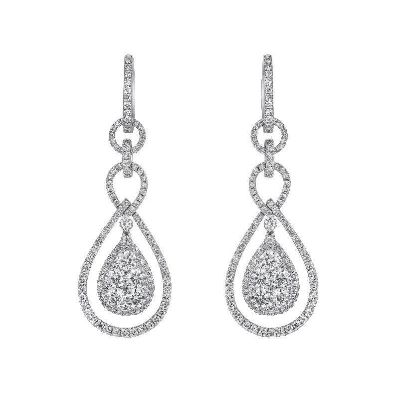 Raindrop Diamond Earrings