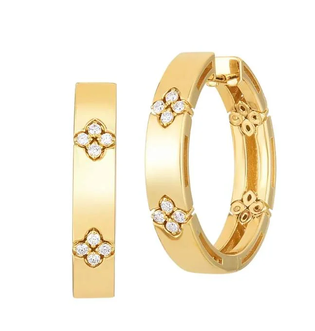 ROBERTO COIN LOVE IN VERONA HOOP EARRINGS