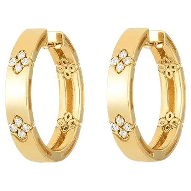 Roberto Coin Love In Verona Hoop Earrings