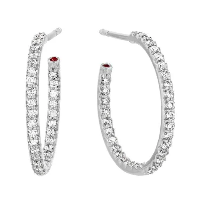 Roberto Coin Petite Round Hoop Earrings